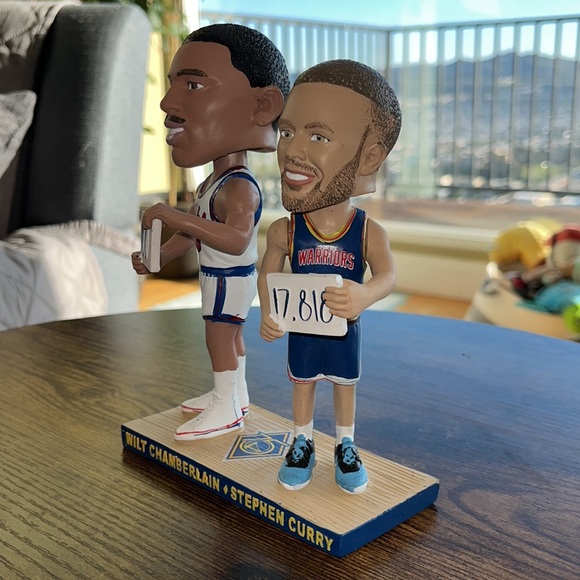 Stephen Curry & Wilt Chamberlain Duo Bobblehead Limited Edition - Picture 3 of 10
